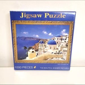 Jigsaw Puzzle 1000 Pieces Greece Greek Mediterranean Aegean Sea Santorini